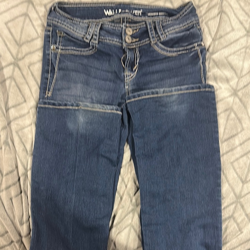 Wallflower Blue Straight Leg Jeans Classic Style